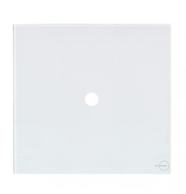 Placa furo 4x4 - Novara Glass Branco